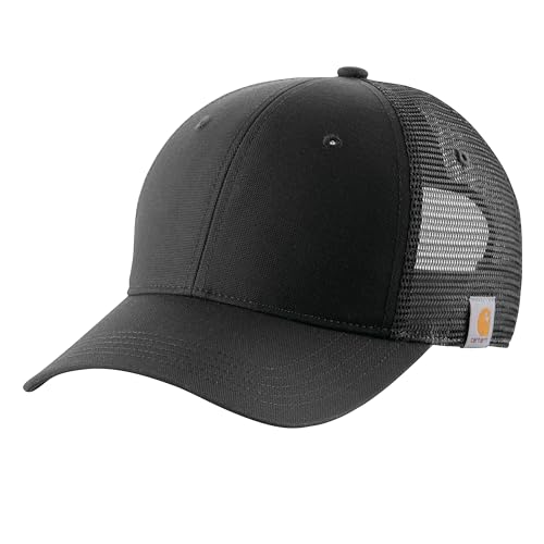 Carhartt Men's Rugged Professional Series Canvas Mesh-Back Cap,Black,One Size