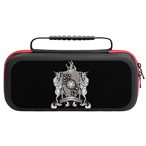 Coat of Arms Devil Demon Satan Carrying Case for Switch Lite Portable Travel Storage Bag for Accessories Games