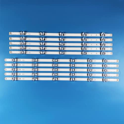 PANMILED 10pcs LED Backlight Strips for LG 55' TV DRT 3.0 55LB650V 55LB561V 55LB6100 55LB629V 55LB570V 55LB5900 55LB5500 55LF652V 55LF5800 55LB6500 55LF6000 55LB6300