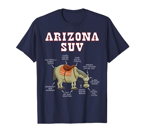 Arizona AZ SUV Funny Joke Horse Mule Souvenir Gift T-Shirt