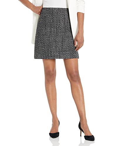 Theory womens Tweed Mini Skirt, Black Multi, 0 US