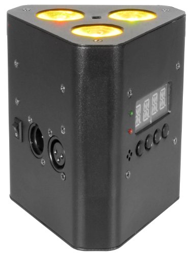 CHAUVET DJ EZwedge Tri Battery-Operated Tri-Color LED Wash Light w/Infared Remote Control