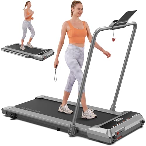 YOSUDA Treadmill, Under Desk Treadmill 3.0HP, 2 in 1 Walking Pad for Home/Office, Smart Walking Treadmill with App, Walking Jogging Machine with 265 lbs Weight Capacity Remote Control LED Display
