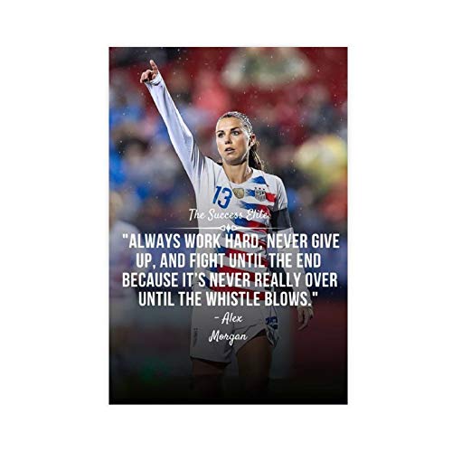 FANCHUANG Alex Morgan Poster Football Posters Canvas For Girls Bedroom Gifts (Unframe:12x18inch)
