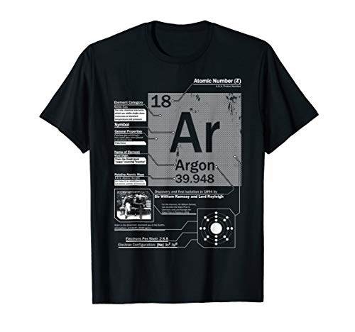 Argon (Ar) Element | Atomic Number 18 Science T-Shirt