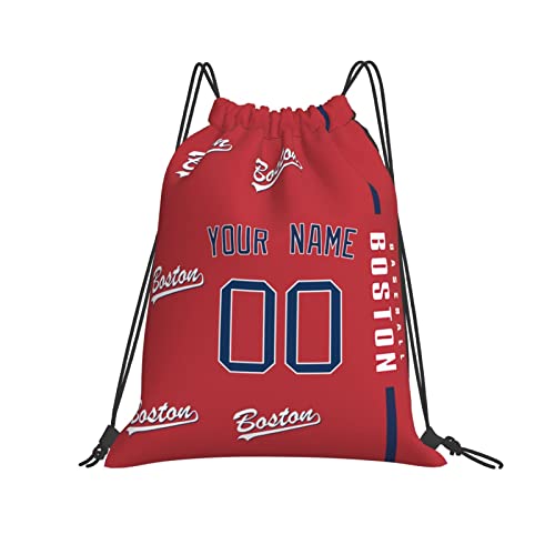 ANTKING Boston Drawstring Bags Backpack Custom any Name and Number for Men Women Boy Gifts