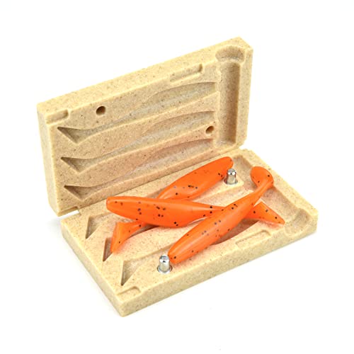 FatFish V154-3C Bait Mold Soft Plastiс Lure Making Injection Mold for Do-It Fishing Lures 3.5'