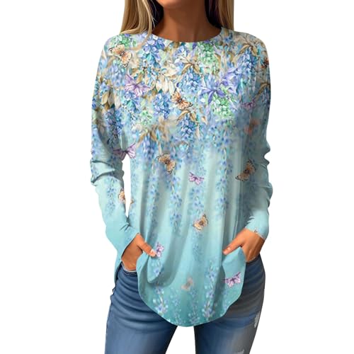 Generic Tunic Tops To Wear with Leggings Fall Long Sleeve Shirts for Women Womens Tunic Tops Ladies Tops Fall Clothes for Women 2023 Trendy Womens Fall Fashion 2023 Business Casual