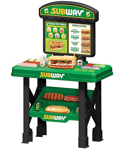 Official Subway Play Kitchen Toys Set Kids Playset| Toy Kitchen Great Birthday & Christmas Learning Gift by World Tech Toys