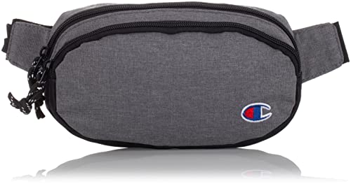 Champion unisex adult Signal Fanny Waist Packs, Grey/black, One Size US