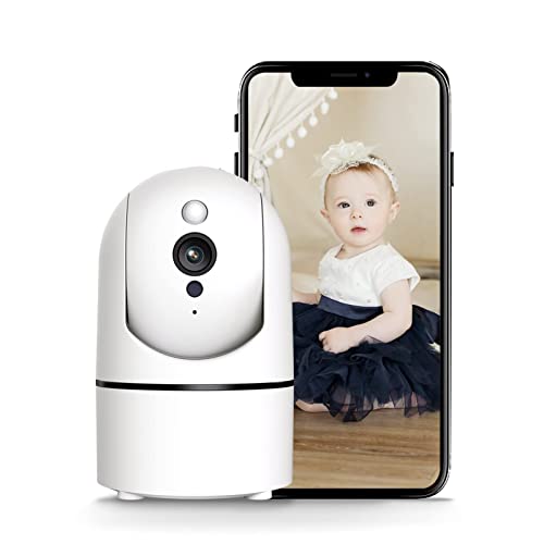 Eazieplus Indoor Camera, 1080P Pet Camera with Motion and Sound Detection, Pan/Tilt/Zoom WiFi Camera with Night Vision, 2-Way Audio & Cloud Services for Baby Monitor Home Security Camera