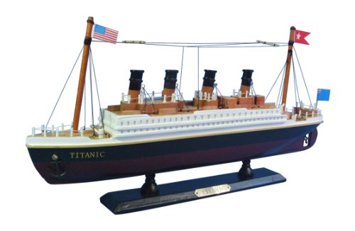 Hampton Nautical RMS Titanic Cruise Ship, 14' , White