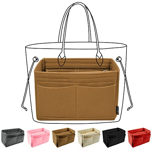 OMYSTYLE Purse Organizer Insert, Handbag & Tote Organizer, Bag in Bag, Perfect for Speedy Neverfull and More