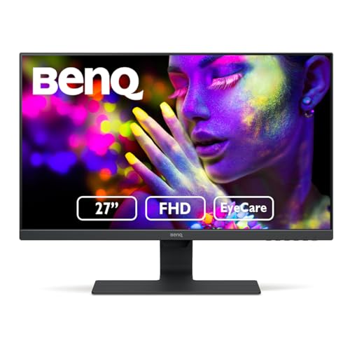 BenQ GW2780 Computer Monitor 27' FHD 1920x1080p | IPS | Eye-Care Tech | Low Blue Light | Anti-Glare | Adaptive Brightness | Tilt Screen | Built-In Speakers | DisplayPort | HDMI | VGA