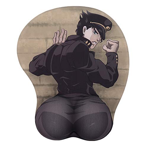 BOO ACE Joseph Joestar PP Anime 3D Mouse Pad with Soft Wrist Rest Gaming 3D Mousepads 2Way Skin (MP-Joestar PP)
