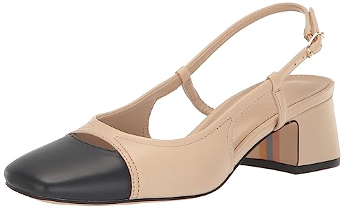 Sam Edelman Women's Tarra Pump, Summer Sand/Black, 8