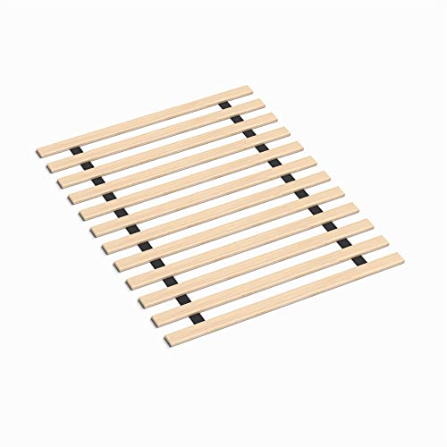 Mayton, 0.68-Inch Horizontal Mattress Support Wooden Bunkie Board/Bed Slats, Full, Beige