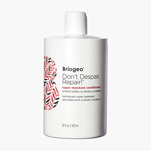 Briogeo Don't Despair Repair Super Moisturizing Conditioner for Dry Damaged Hair, Hair Conditioner for Dry Hair, Argan Oil for Hair, Hair Repair Conditioner for Colored Hair, Hair Moisturizer, 16 oz