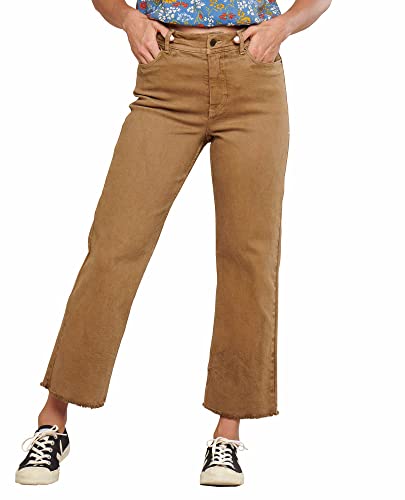 Toad&Co Balsam Seeded Cutoff Pant, Honey Brown, 12