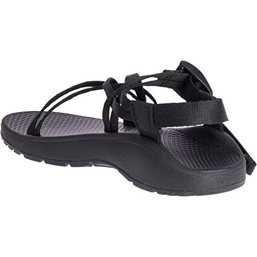 Chaco Women's ZX/1 Cloud Outdoor Sandal, Solid Black, 8
