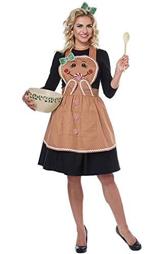 California Costumes Women's Gingerbread Apron - Adult Costume Adult Costume, -Tan, One Size