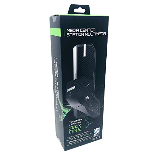 YoK Xbox One Icon Media Center With Extra Compartment For Your External Storage Device. Compatible With XB1 – Black