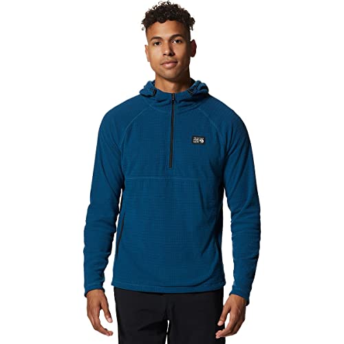 Mountain Hardwear Men's Summit Grid Hoody, Dark Caspian, Small
