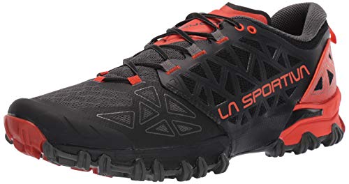 La Sportiva Bushido II Running Shoe - Men Carbon/Tangerine 45.5