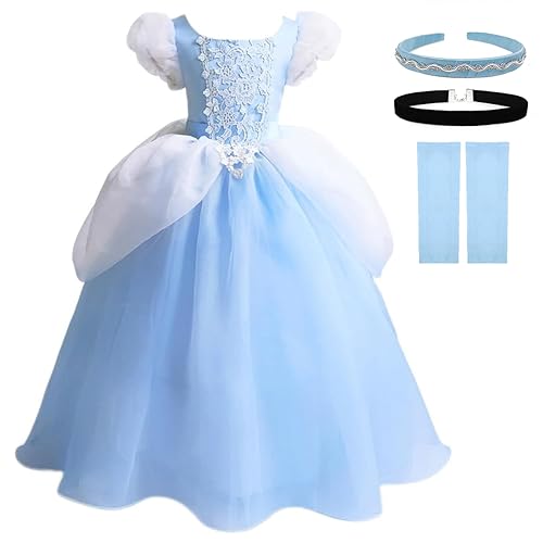 Cinderella Costumes Girls Princess Dress Up Fancy Halloween Christmas Party