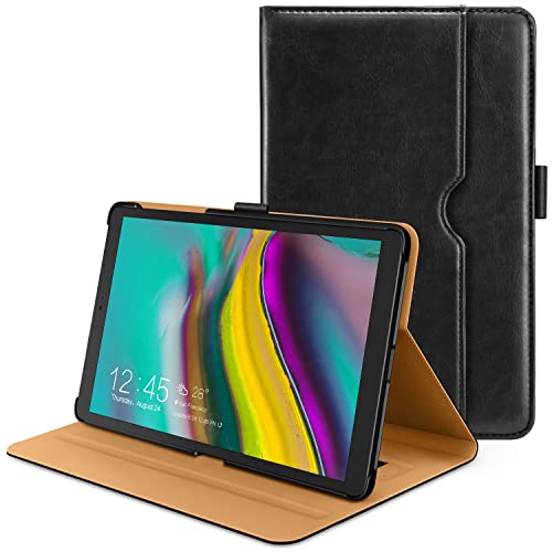 DTTO for Galaxy Tab S5e Case 2019 [SM-T720/SM-T725], Premium Leather Folio Cover with Hard Back for Samsung Galaxy Tab S5e 10.5 inch Tablet 2019 Released [Auto Sleep/Wake], Black