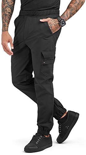 ChefUniforms.com Men's Performance Stretch Jogger Chef Pant (Black, M)
