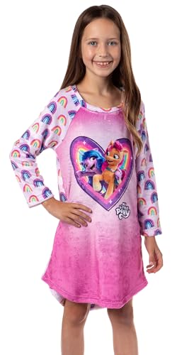 INTIMO My Little Pony: A New Generation Girls' Sunny Starscout Izzy Moonbow Pajama Nightgown Sleep (10/12) Pink