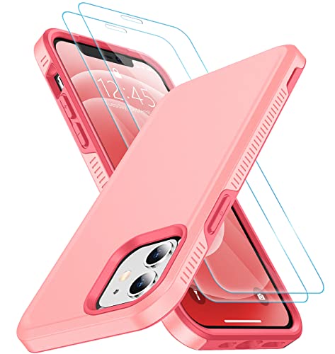SPIDERCASE Designed for iPhone 12 Case/iPhone 12 Pro Case, [10 FT Military Grade Drop Protection] [with 2 pcs Tempered Glass Screen Protector] Protective Cover for iPhone 12/12 Pro