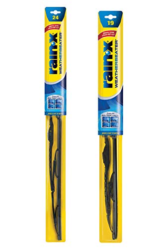 Rain-X 820144 WeatherBeater Wiper Blades, 24' and 19' Windshield Wipers (Pack Of 2), Automotive Replacement Windshield Wiper Blades That Meet Or Exceed OEM Quality And Durability Standards