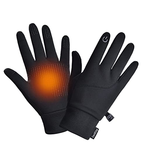 EastKing Lightweight Winter Gloves for Men Women,Warm Water Resistant Touch Screen Heated Gloves for Walking,Riding,Cycling,Running and Driving