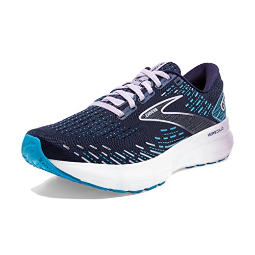 Brooks Women's Glycerin 20 Neutral Running Shoe - Peacoat/Ocean/Pastel Lilac - 8 Medium