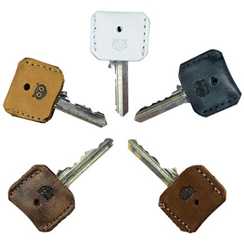 Hide & Drink, Durable Leather Key Covers (5 Pack), Handmade Includes 101 Year Warranty :: Multicolor Earth