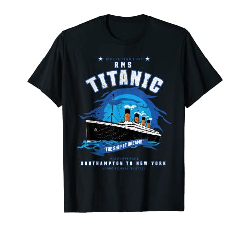 White Star Line RMS Titanic 'The Ship of Dreams' Gift T-Shirt