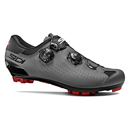 Sidi Men's Dominator 10 Cycling Shoes, Black/Grey, 9.5