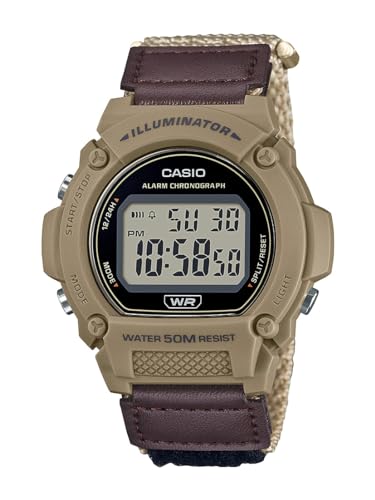 Casio Illuminator Alarm Chronograph Digital Watch W-219HB-5AVCF