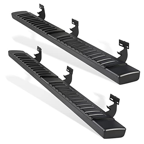PZ 6' Quad Cab Running Boards for Dodge 09-18 Ram 1500 19-24 Ram 1500 Classic 10-24 Ram 2500 3500 4500 5500 Black Aluminum Alloy Side Steps Nerf Bars