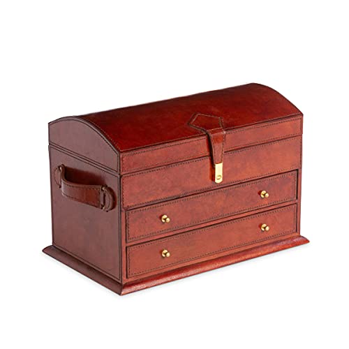 Park Hill Collection Kennedy Leather Jewelry Box