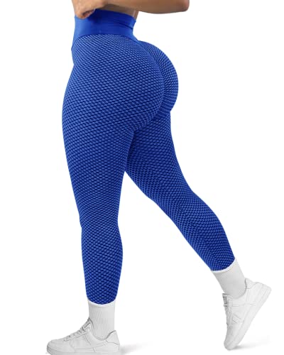 GILLYA Butt Lift Yoga Pants Seamless Ruched Butt Leggings Butt Lift Textured Anti-Cellulite Booty Lifting TIK Tok Leggings