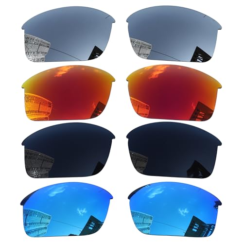 Acefrog 4 Pairs Polarized Replacement Lenses for Oakley Bottle Rocket OO9164 Sunglasses, Perfectly Fit, Shatterproof, Anti-scratch, Value Pack