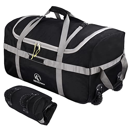 REDCAMP Foldable Duffle Bag with Wheels, 120L 1680D Oxford Large Duffle bags for Travel