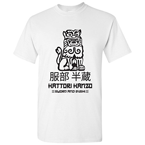 UGP Campus Apparel Hattori Hanzo - Movie Sword and Sushi Japan Okinawa T Shirt - Medium - White