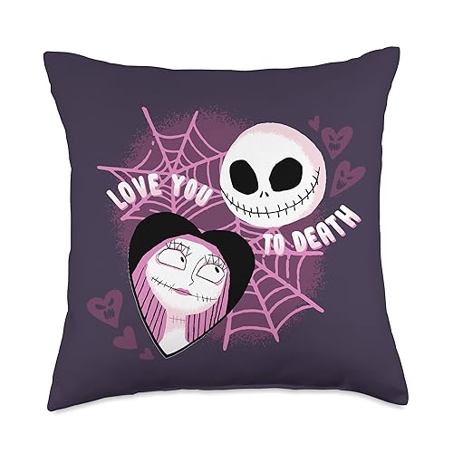 Disney Nightmare Before Christmas Love You to Death Throw Pillow, 18x18, Multicolor