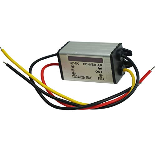 Proshopping DC Converter Regulator, 12V Step Down to 6V 6A 36W Voltage Reducer, DC/DC Power Supply Module Buck Transformer, Waterproof - for Car Truck Vehicle Boat
