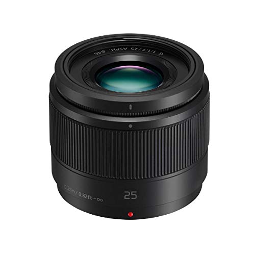 Panasonic LUMIX G Lens, 25mm, F1.7 ASPH, Mirrorless Micro Four Thirds, H-H025K (USA Black)