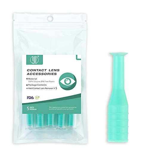 YR Hard Contact Lens Remover, Silicone Hard Contact Lenses Remover Tool (5 Pack)